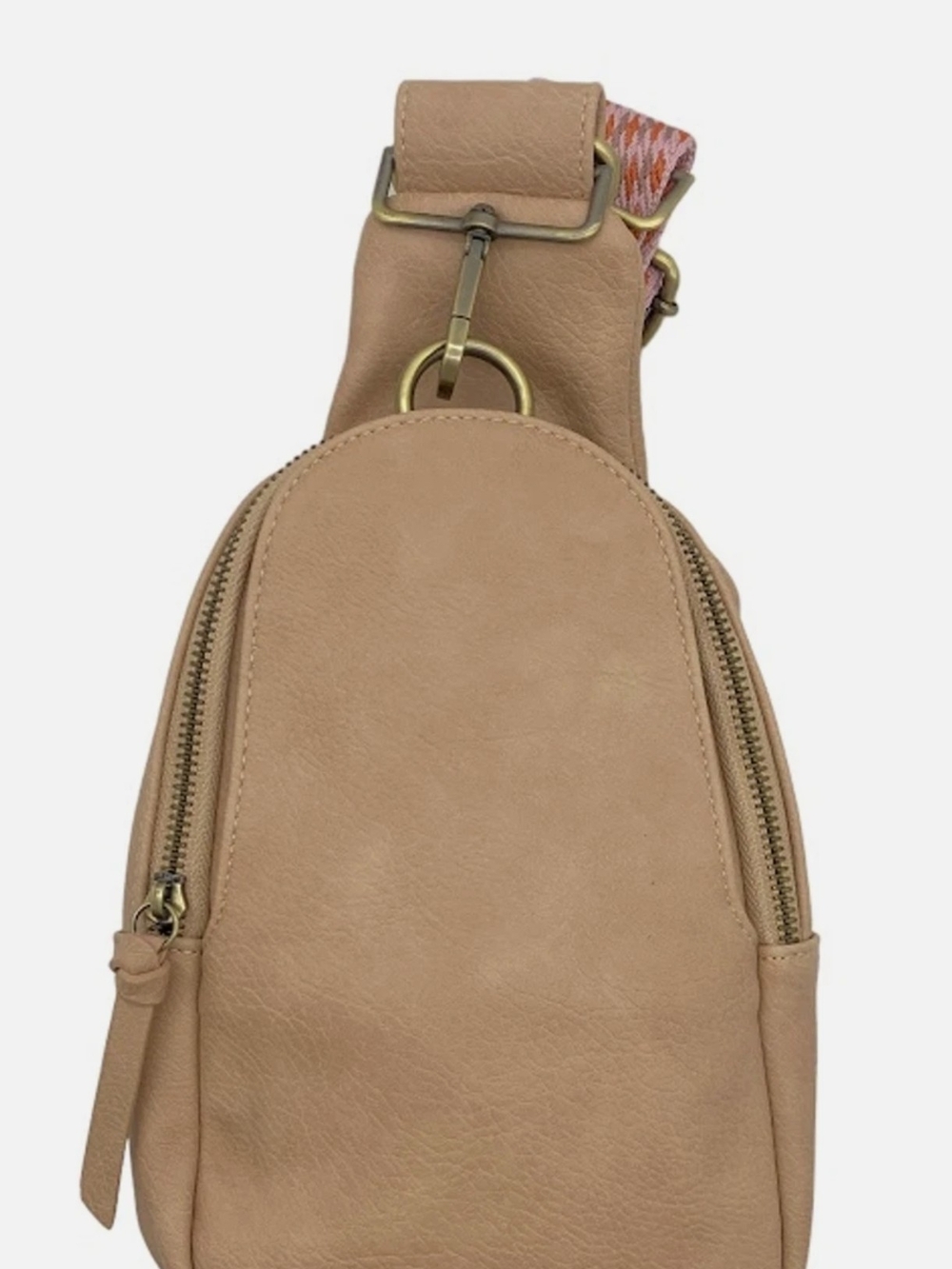 Minimalist Tan Crossbody Sling Bag - Lightweight Everyday Carry